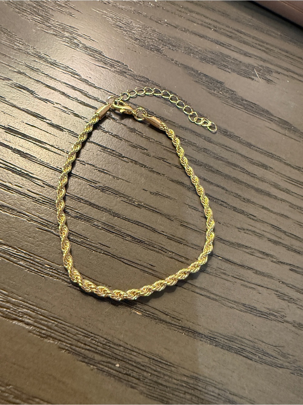 Gold Rope Braided Bracelet - Picture 4 of 4